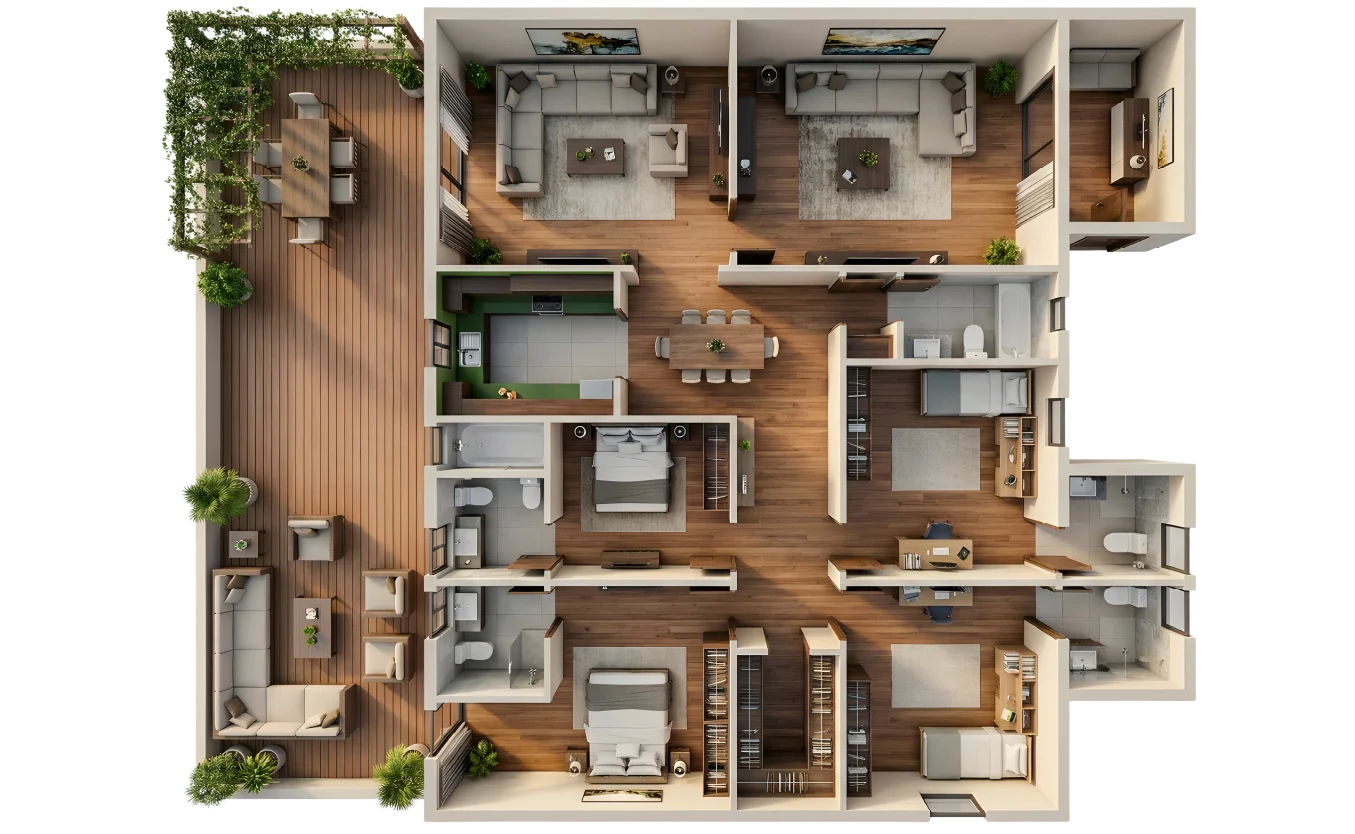 El-Kamilia villa - 3D- Rayan West