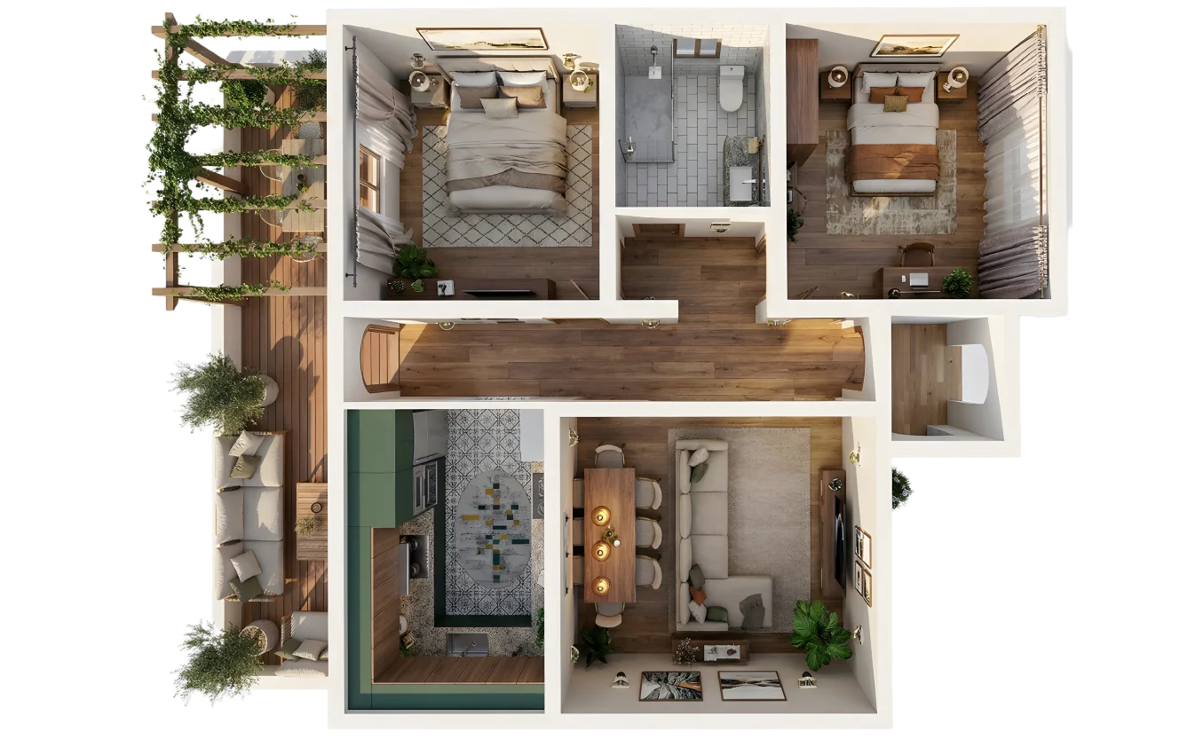 El-Narges villa 3D -rayan west